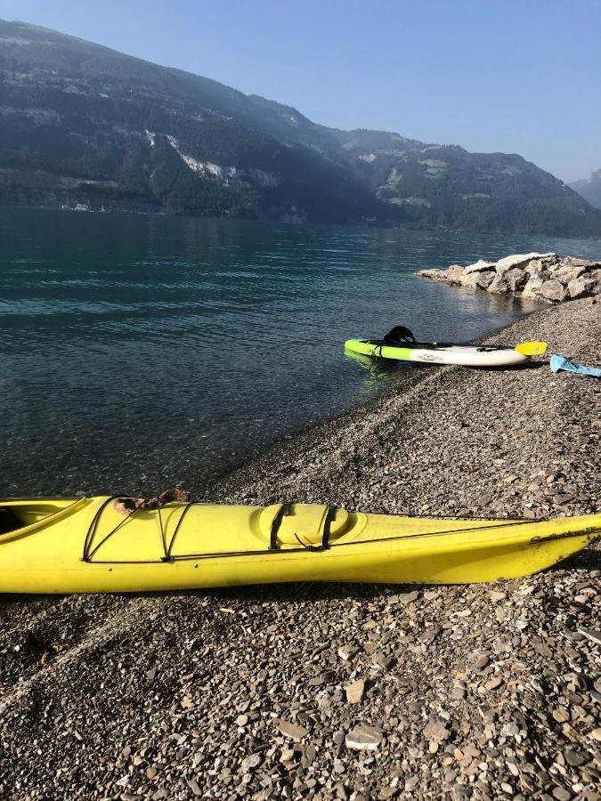 Appartement Privatzimmer Am Thunersee à Leissigen Extérieur photo